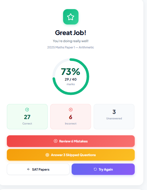 Results with step-by-step explanations